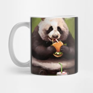 Panda eating Fast Food Mug